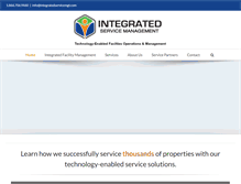 Tablet Screenshot of integratedservicemgt.com